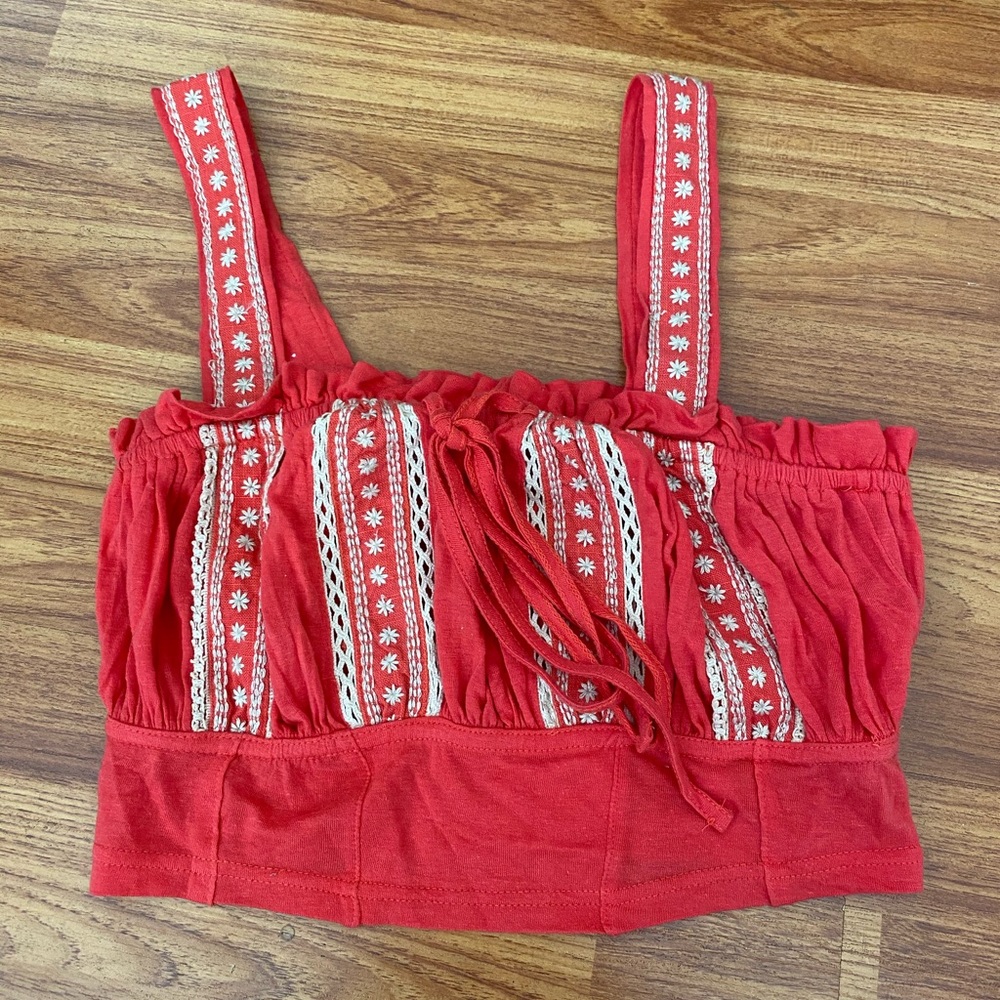 Free People Boho Crop Top size S